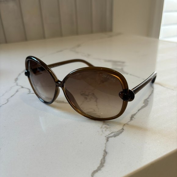 Tom Ford Brown Gradient Ingrid Sunglasses TF163 - Picture 2 of 10